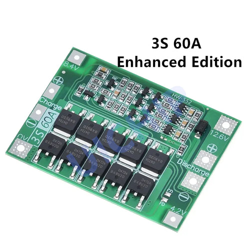 3S/4S 40A 60A Li-ion Battery Charger Protection Board 18650 BMS For