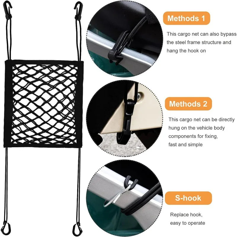 Motorcycle Cargo Net High Elastic Double Layer Motorcycle Net for