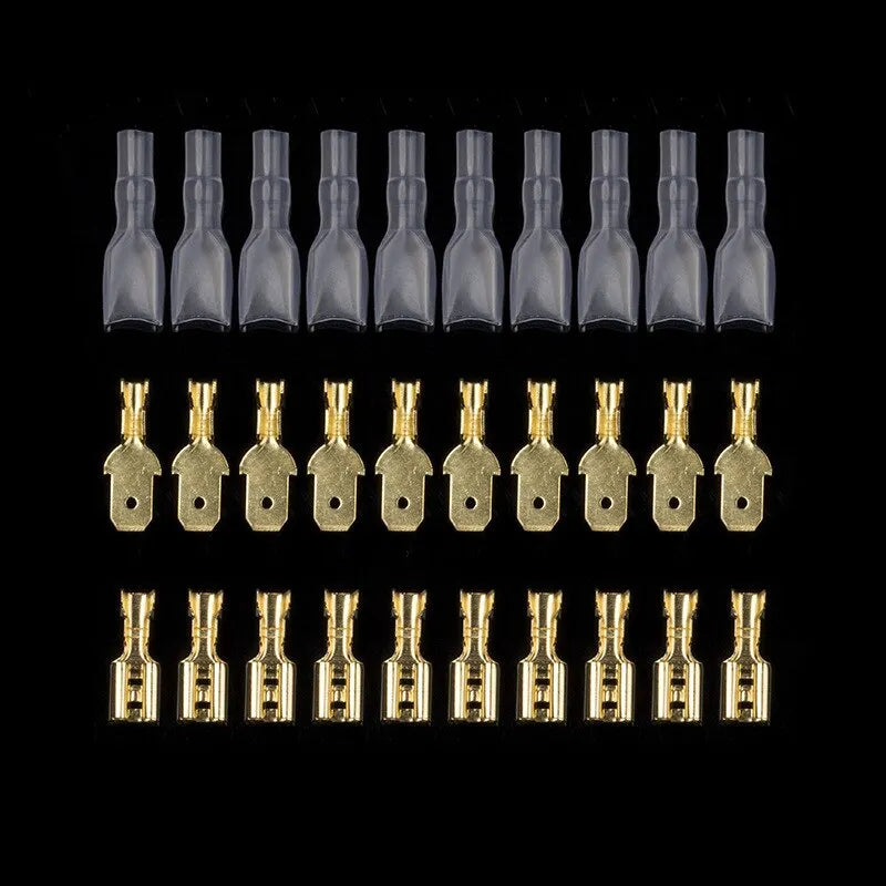 Box Insulated Male Female Wire Connector 2.8/4.8/6.3mm Electrical