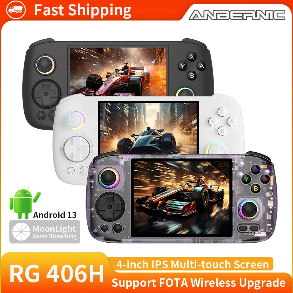 ANBERNIC RG406H RG 406H Handheld Game Console 4inch IPS Multi-touch