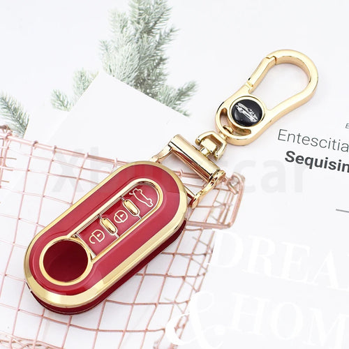 3 Buttons TPU Car Key Cover Case Remote Auto Folding Flip Key Case for