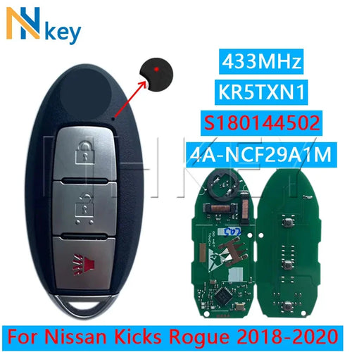 NH KEY S180144502 Smart Key Remote For Nissan Kicks Rouge 2018-2020