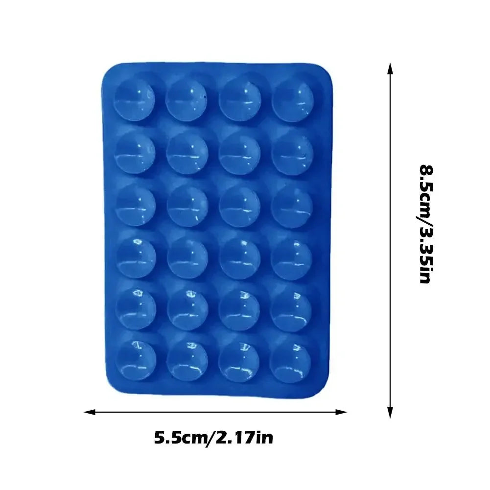 Suction Cup Wall Stand Mat Multifunctional Silicone Leather Square