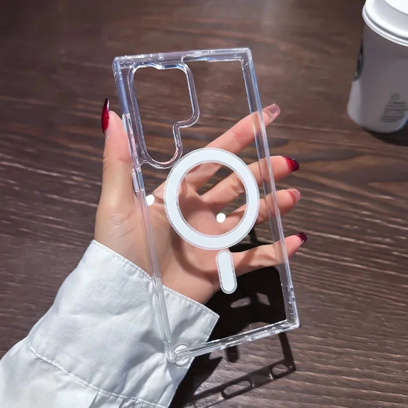 Original Magsafe Magnetic Case for Samsung Galaxy S24+ S21 FE S22 Plus