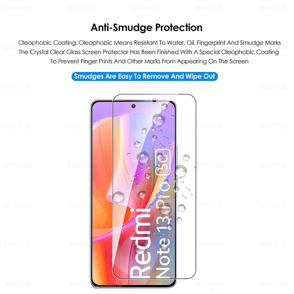 Redmy Note 13 Pro Global Case 6in1 HD Tempered Glass Screen Protector