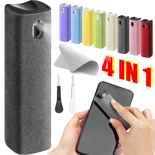 Mini Screen Cleaner Spray Smartphones Soft Microfiber Polishing Cloth