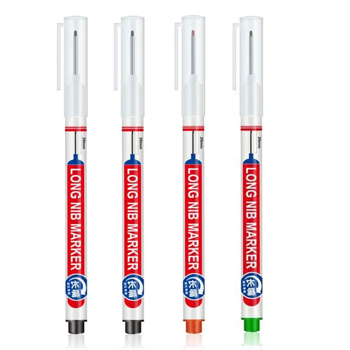 4Pcs/Set 20mm Deep Hole Long Nib Head Markers For Metal Perforating