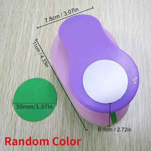 8/16/25/38/50mm Random Color Circle Punch DIY Embossing Punches