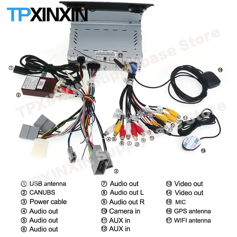Multimedia Car Radio Stereo Receiver Android Screen For Honda Pilot
