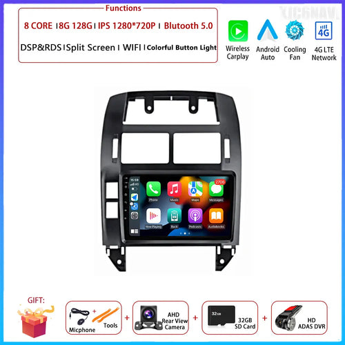 Android OS Car Radio For Volkswagen VW Polo MK4 6Q 9N 9N3 2004-2009