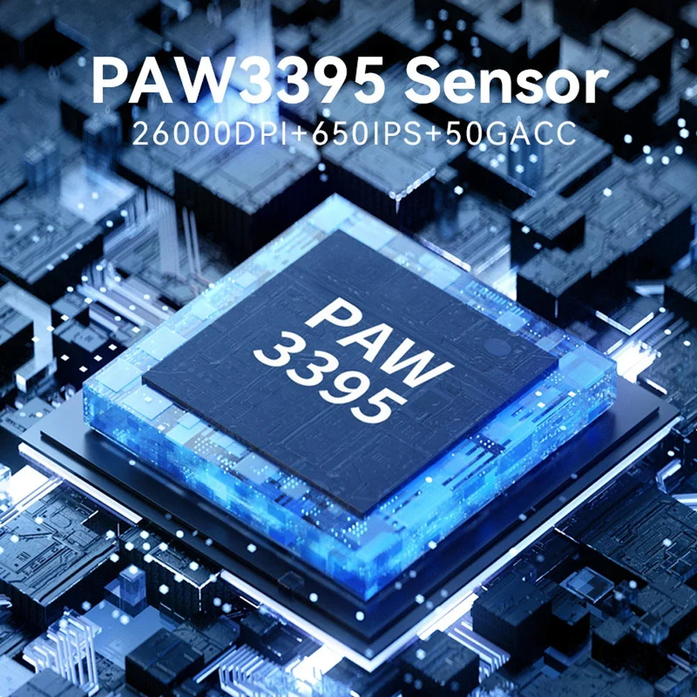 Delux M900PRO Wireless Gaming Mouse Ergonomic 8K Polling Rate PAW3395