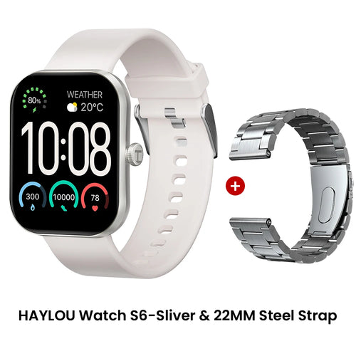 HAYLOU Watch S6 Smartwatch 2.01" HD Display Smart Watch Bluetooth