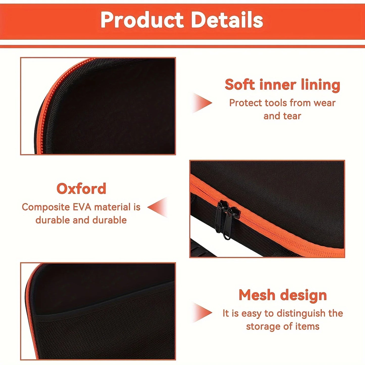 1pc Shockproof Tool Bag, Waterproof Tool Box, Large Capacity Electric