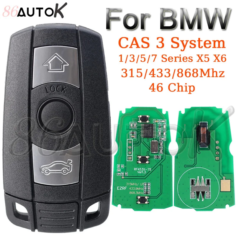 Car Remote Control Key for BMW CAS 3 System 1/3/5/7 Series X5 X6 E60