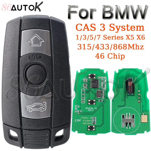Car Remote Control Key for BMW CAS 3 System 1/3/5/7 Series X5 X6 E60