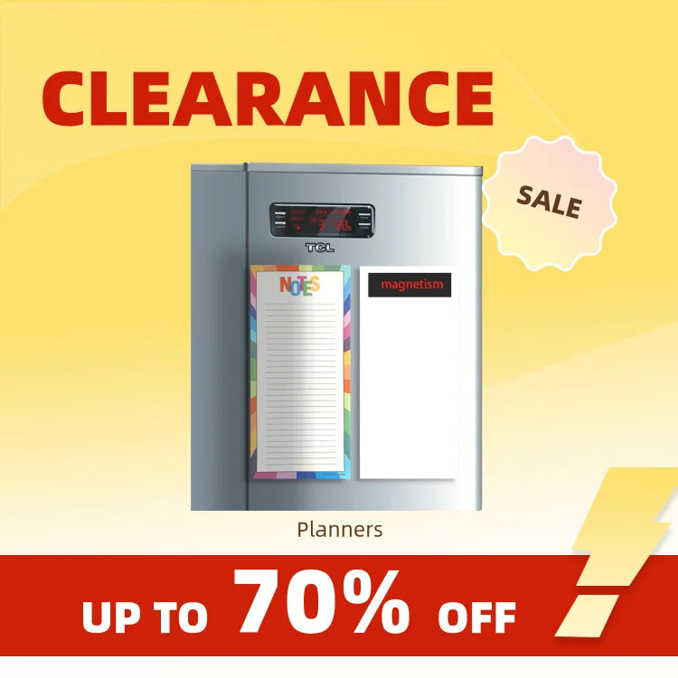 Clearance_Magnetic Notepads Grocery List Magnet Pad for Fridge
