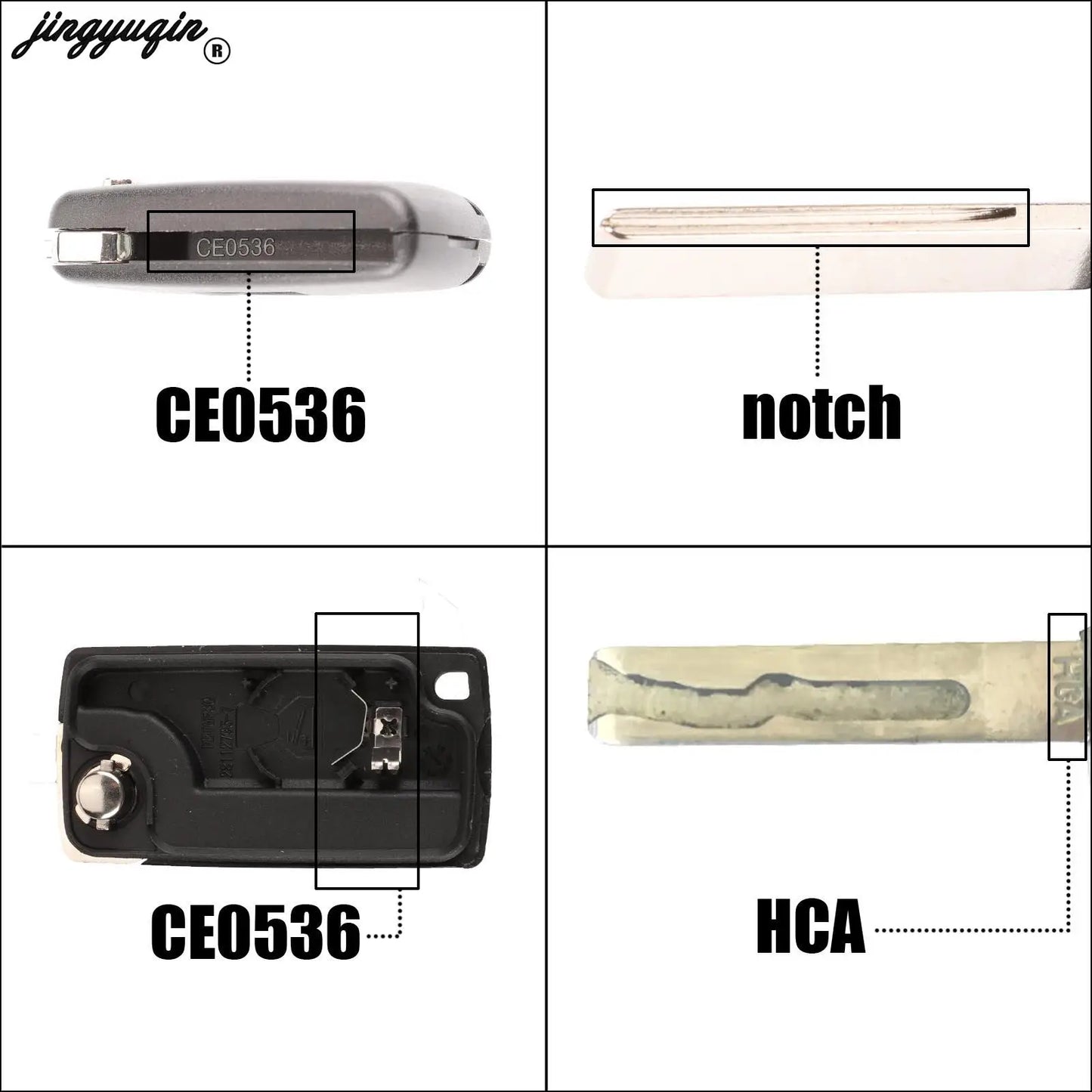 jingyuqin 2/3 Buttons for Peugeot 207 307 308 407 607 807 For Citroen