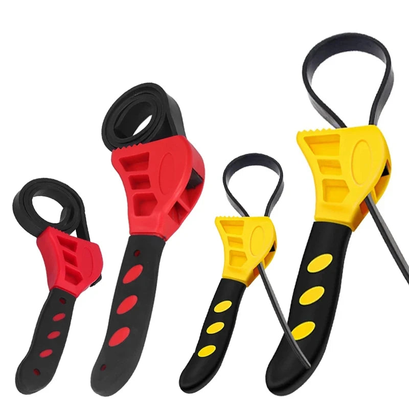 1Pcs 6inch Belt Wrench Oil Filter Puller Strap Spanner Chain Wrench