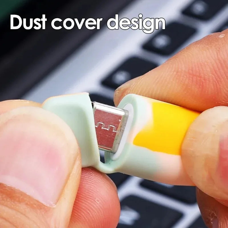 Soft Silicone Cable Winder Protectors for Dual USB C Android Charging
