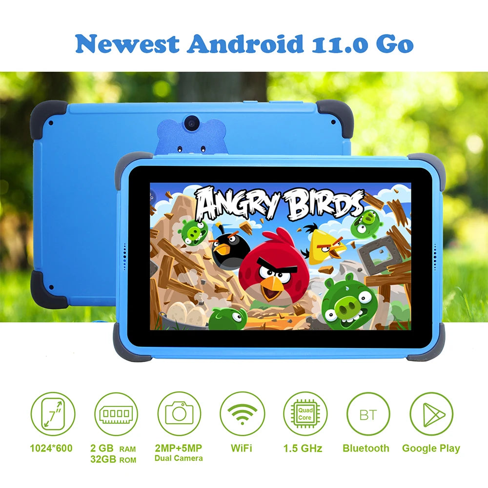 Used Tablets 7'' Android 11 Children Tablet  2GB 32GB 4-Core Tablet