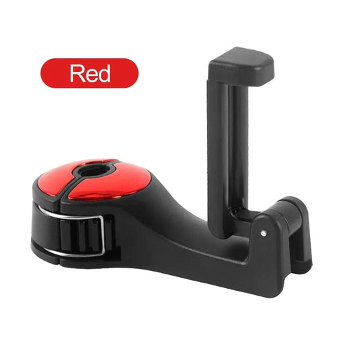 Car Headrest Hook & Phone Holder Seat Back Hanger for Rear Seat Cradle