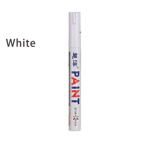 12 Color White Waterproof Rubber Permanent Paint Marker Drawing Car