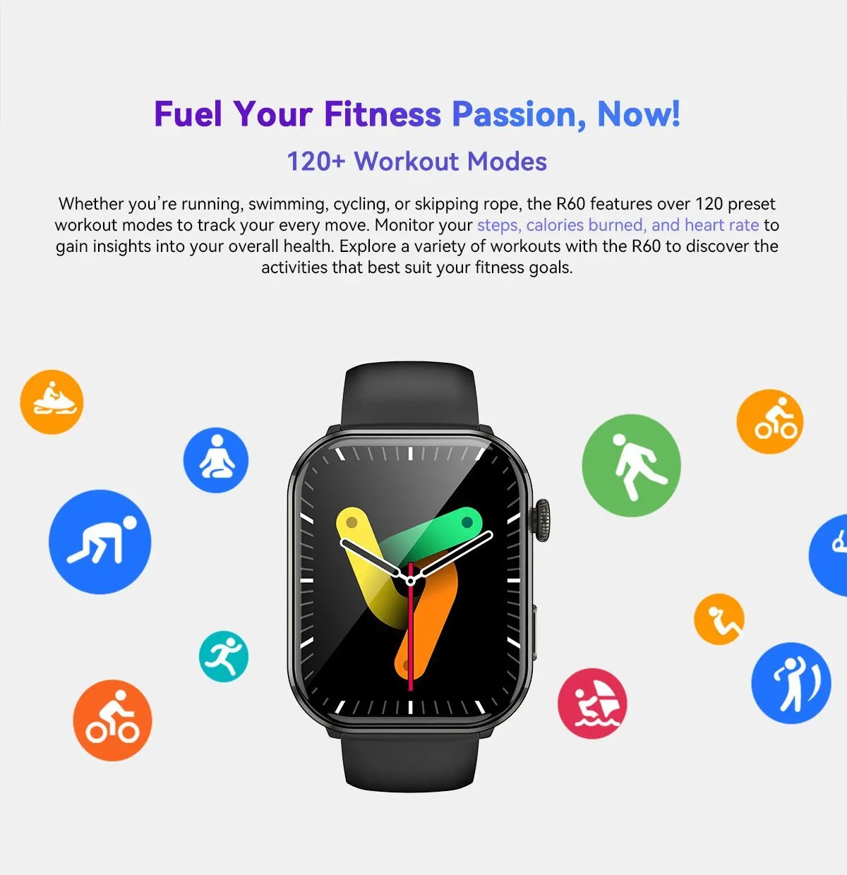 Blackview Smartwatch R60 Watch 1.96'' AMOLED Display 800mAh Bluetooth