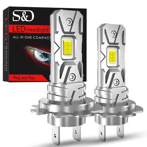 25000LM H7 LED Headlight Kit Mini Bulb 100W 3570 CSP for Car Headlamp