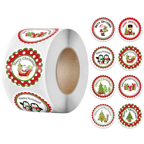 Christmas gift stickers decorative sealing sticker Merry Christmas