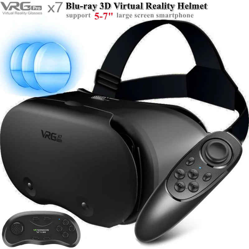 Original VRGpro X7 VR Virtual Reality 3D Glasses Box VR Google