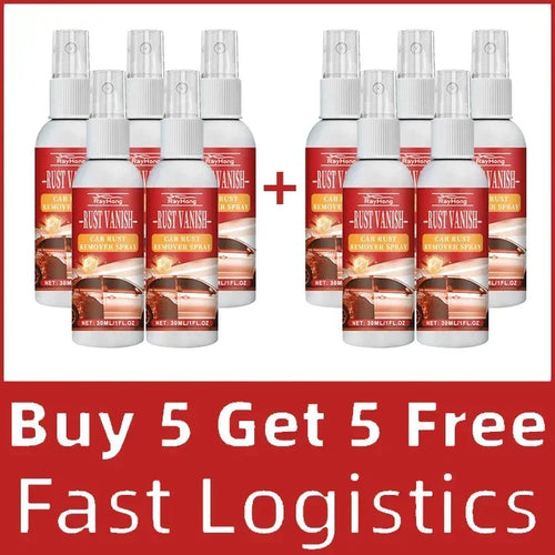 Car Rust Remover Spray Metal Surface Chrome Cleaner Car Body Paint