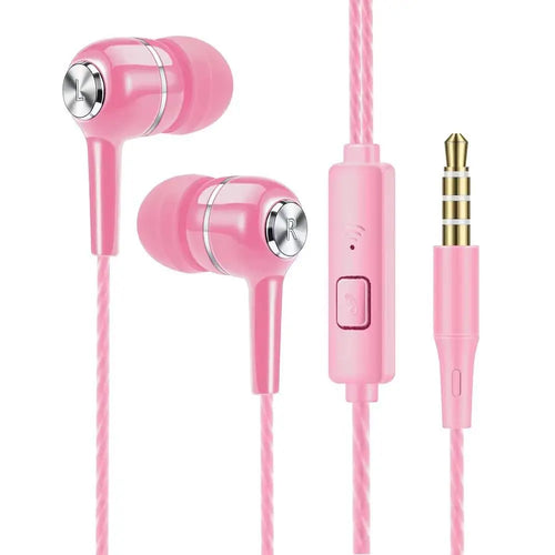 Stereo In-Ear Earphone Bass With Microphone HiFi Headphone Portable