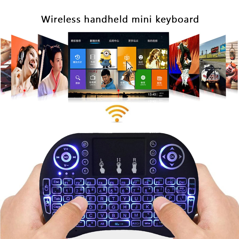 2.4G Air Mouse with Touchpad Keyboard i8 Arabic French Spanish Russian
