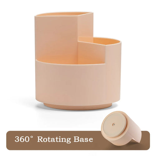 360°Rotatable Pen Holder Large Capacity Desk Pencil Storage Box 9-Grid