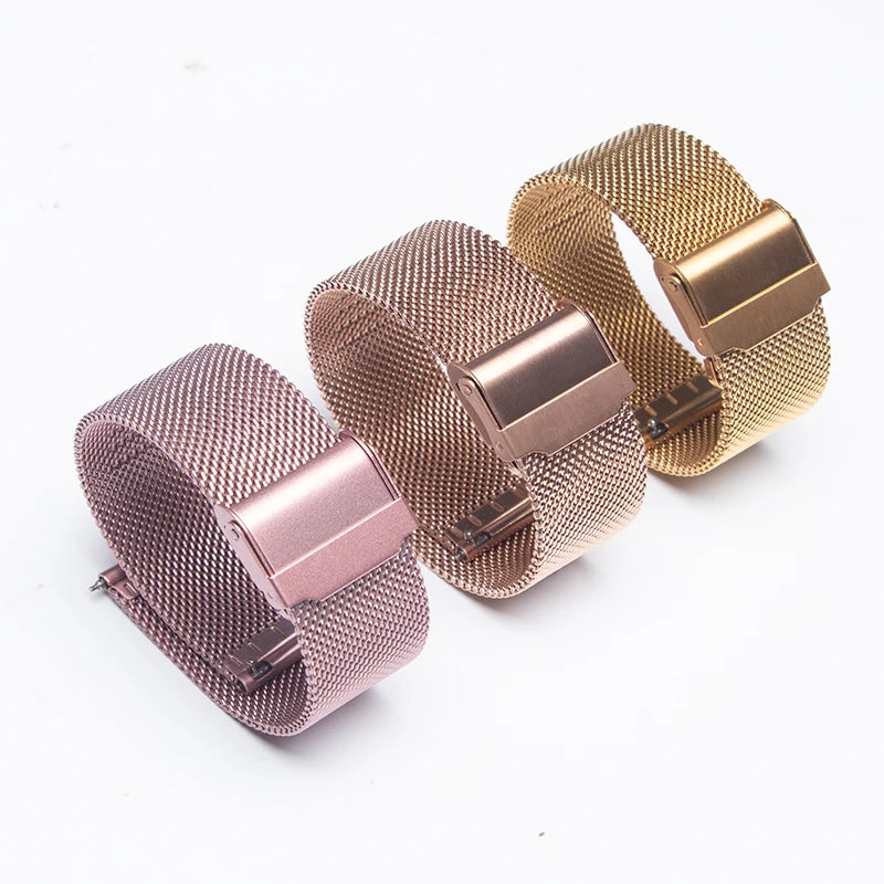 22mm 20mm Milanese Loop Strap For Samsung Galaxy Watch 6 5 4 44mm 40mm