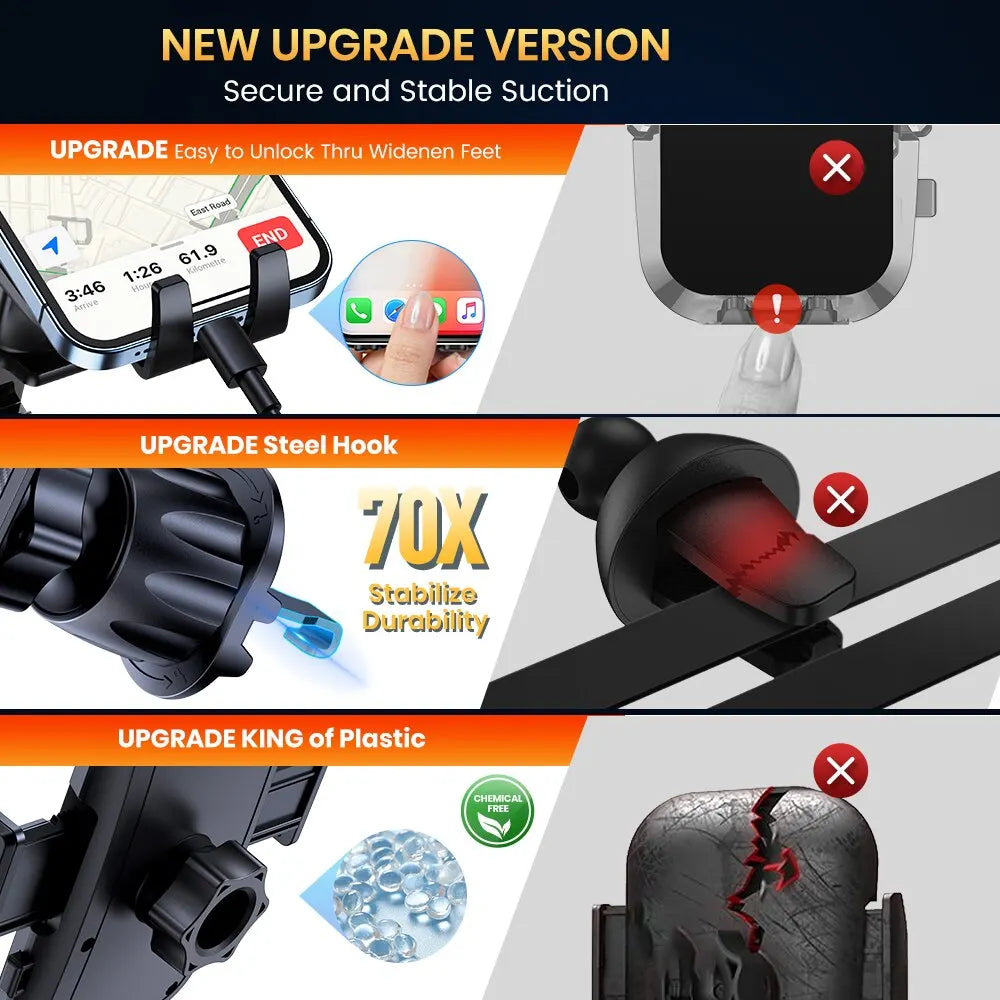 TOPK Car Phone Holder Air Vent Car Phone Holder Mount 360° Rotation,