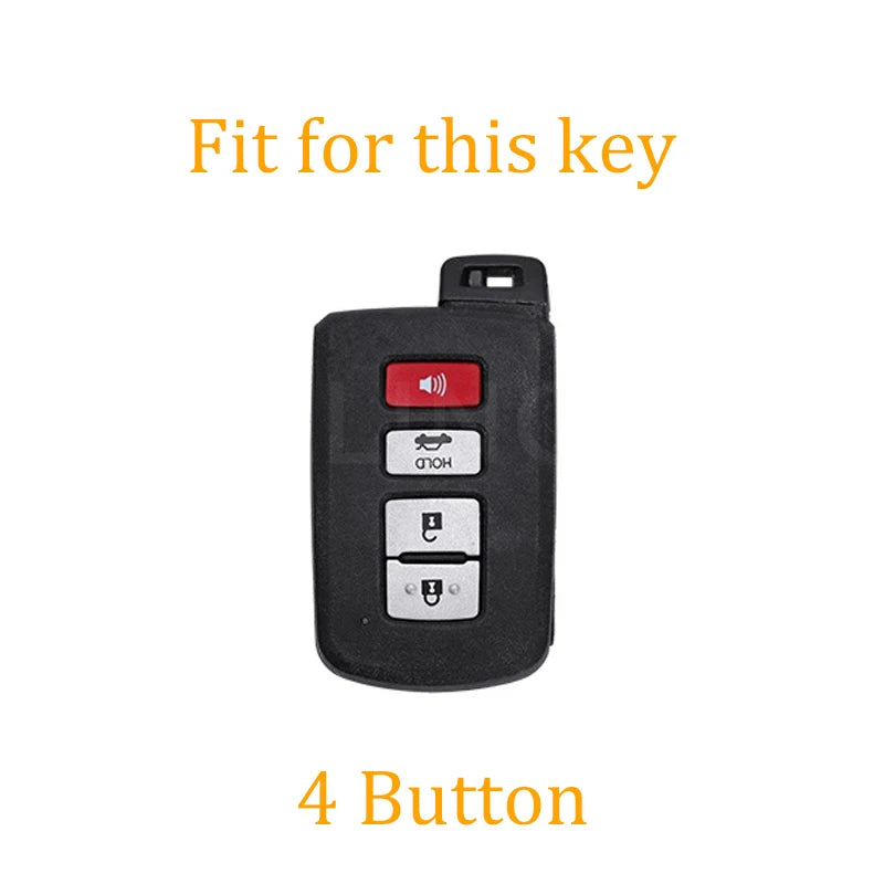 4 Buttons Car Key Case Cover For Toyota Camry Corolla RAV4 Highlander