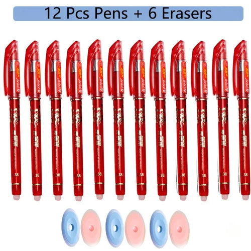 100 Pcs/set Kawaii Erasable Refill Erasable pens Gel Pen sketch