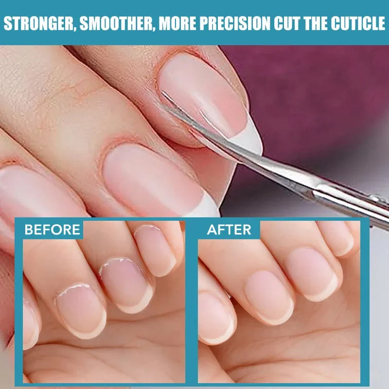 Stainless Steel Cuticle Scissors Dead Skin Remover For Nails Art
