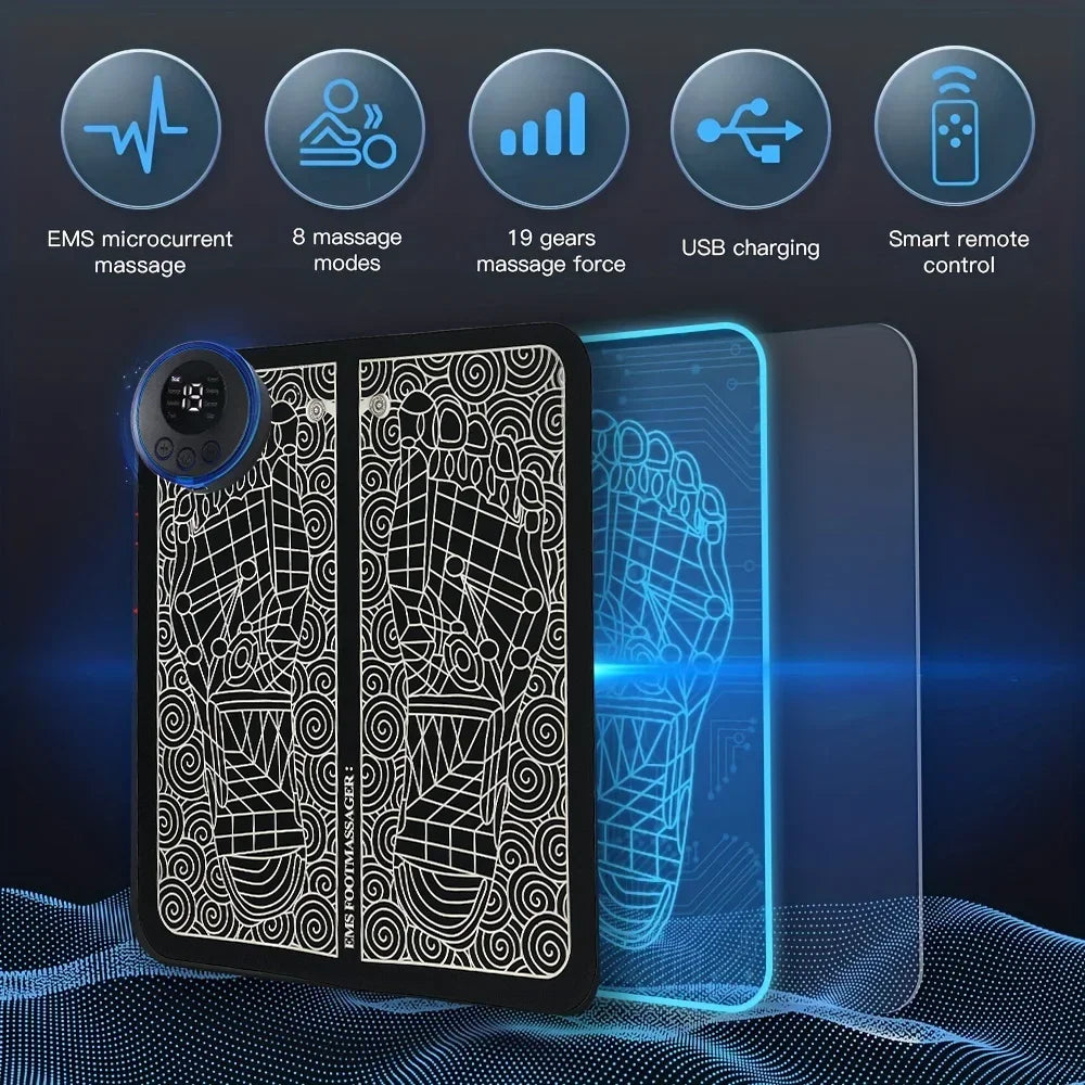 Electric Foot Massage Pad USB Rechargeable Relaxing Foot Acupoint