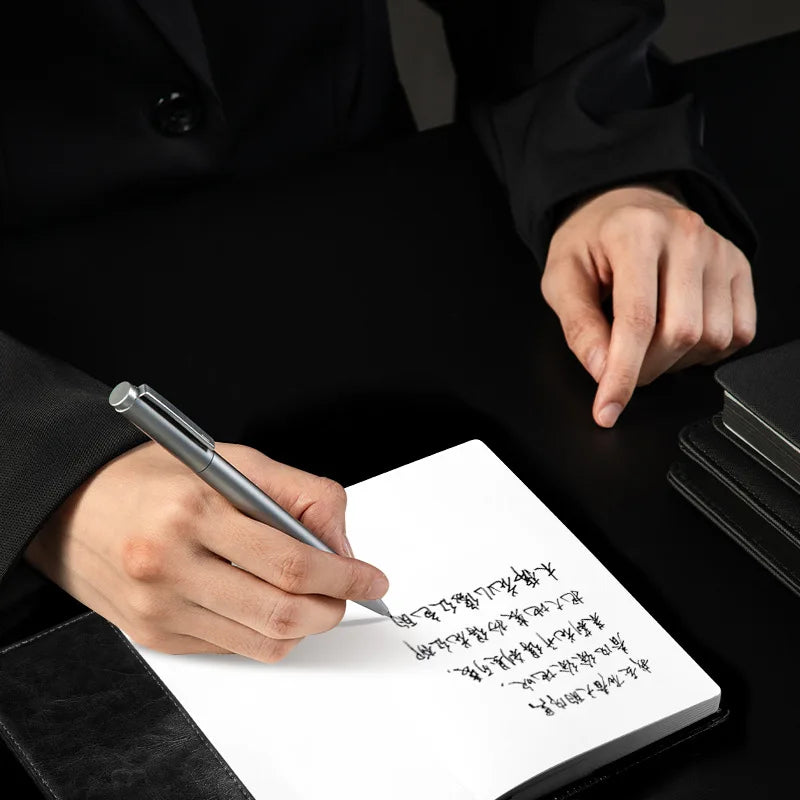 DELI Metal Sign Pen 0.5mm Gel Ink Pens Golden Silver Color Metallic