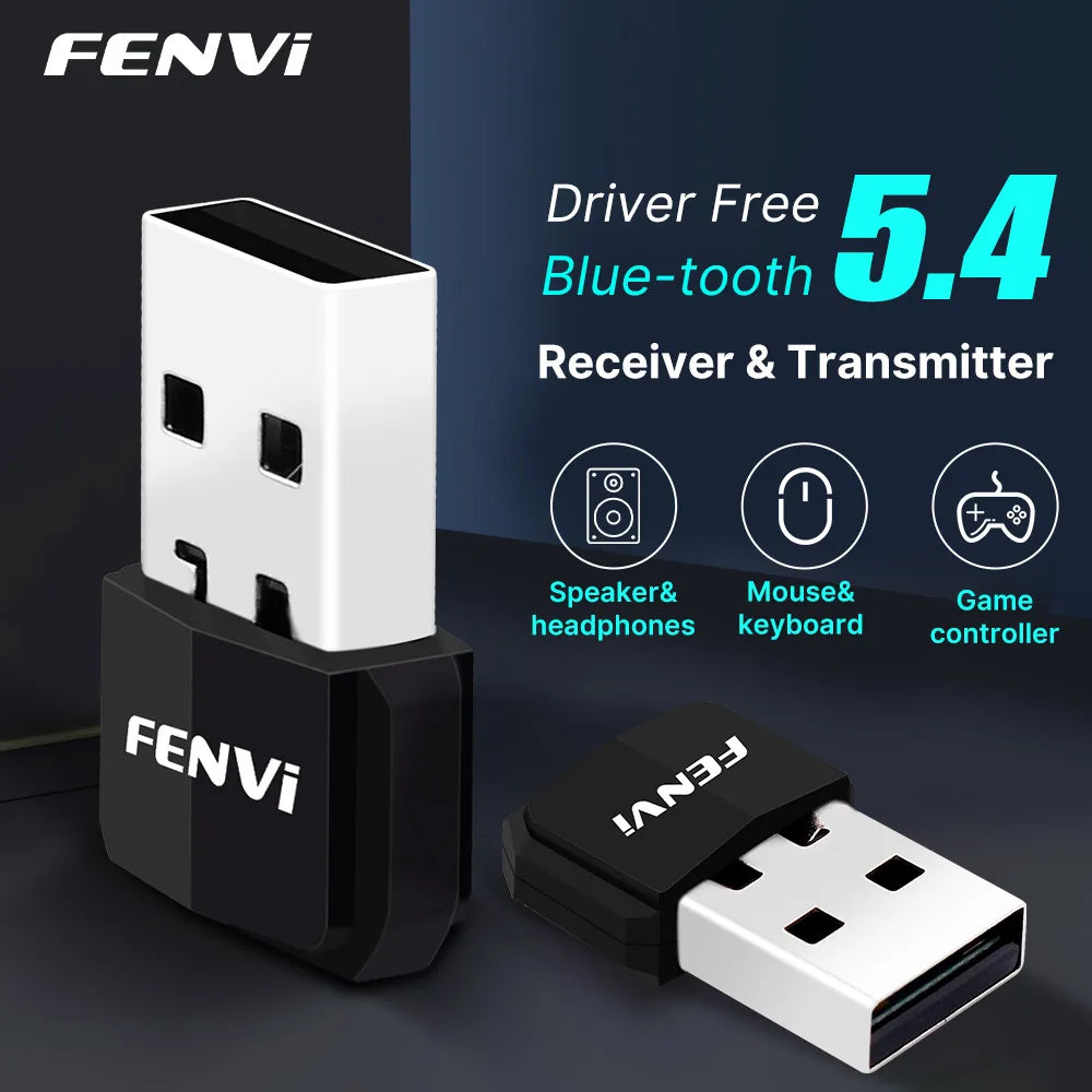 FENVI USB Bluetooth 5.4 Adapter Transmitter Receiver Bluetooth 5.3