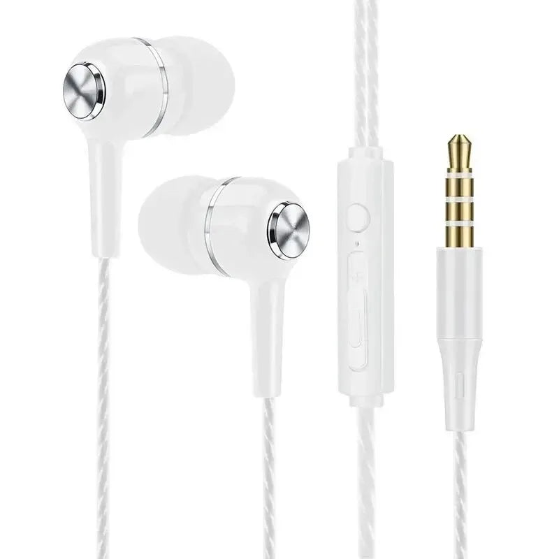 3.5mm Wired Headphones In Ear Headset Wired Earphones with Microphone