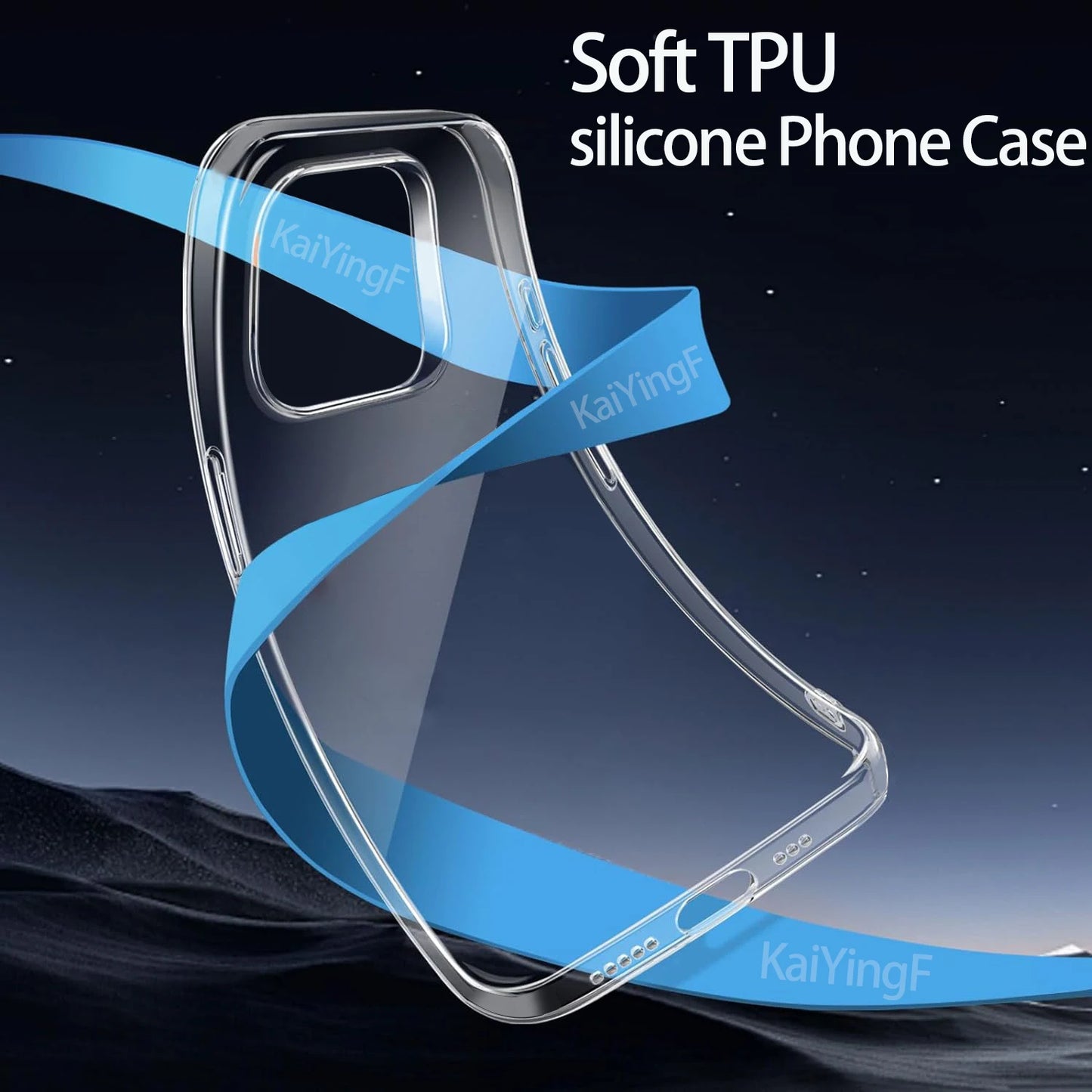 Luxury Transparent Case For iPhone 16 15 11 12 13 14 Pro Max Soft TPU