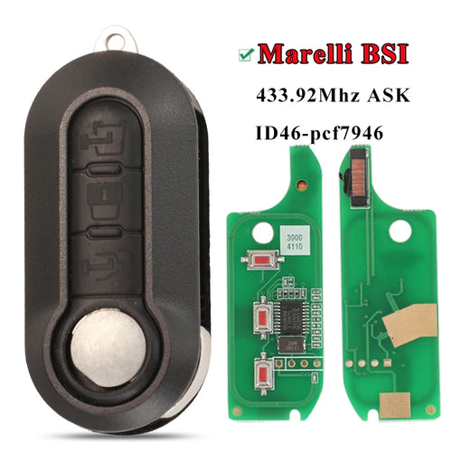 Delphi & Marelli Car Remote Key For Fiat MPV Bravo/Ducato 500 Doblo