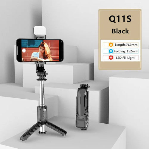 NEW Portable Tripod for Mobile Phone Selfie Stick With Telescopic