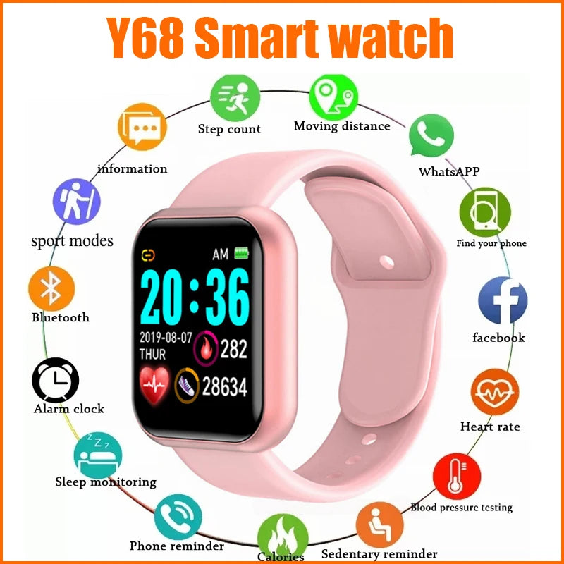 Smart Watch Men Women Bluetooth Connected Music Fitness Sport Bracelet