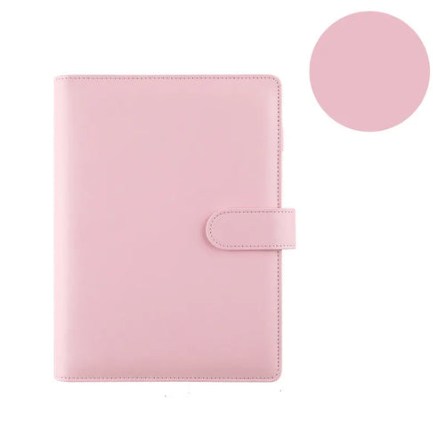 Macaroon Color A6/A5 PU Leather DIY Binder Notebook Cover Diary Agenda
