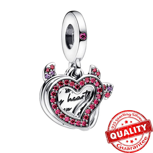 New Arrival 925 Sterling Silver Love You Mom Entwined Infinite Hearts