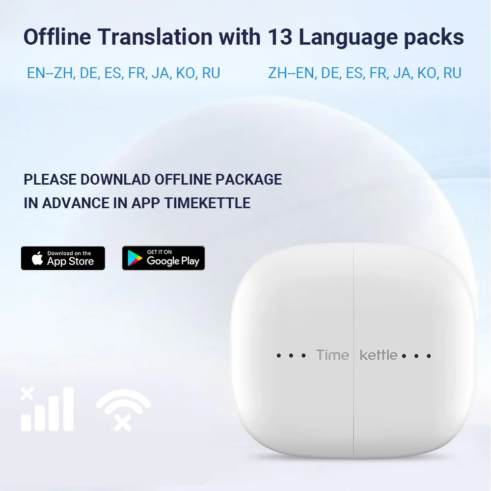 TimeKettle M3 Language Simultaneous Translator Headset Business